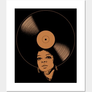 Afrovinyl (Orange) Posters and Art